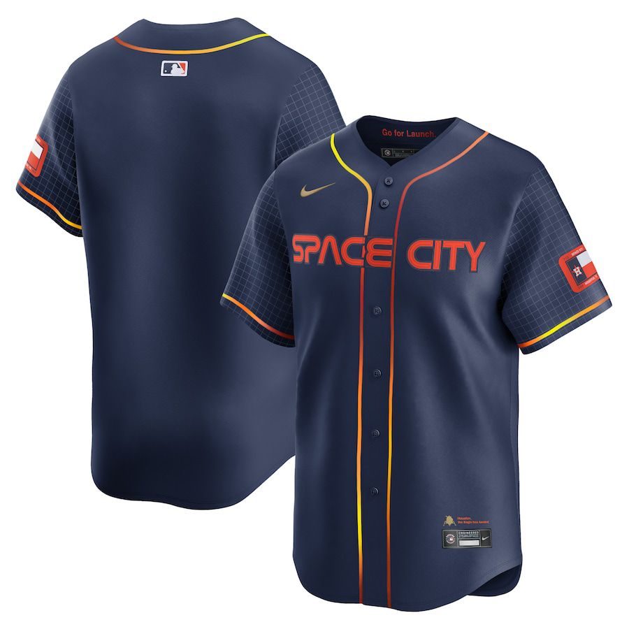 Men Houston Astros Nike Navy City Connect Limited MLB Jersey